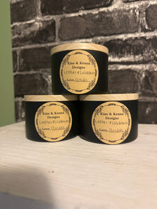 Leather & Labdanum Scented Candle