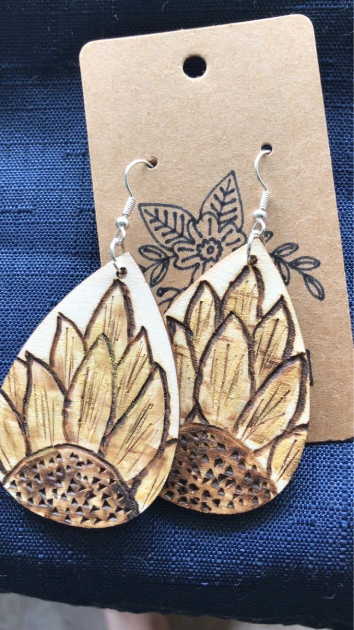 Metallic Sunflowers