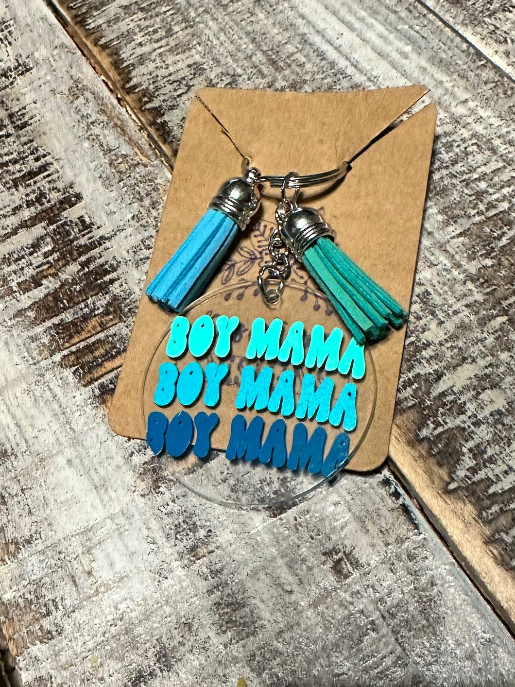 Boy Mama Keychain